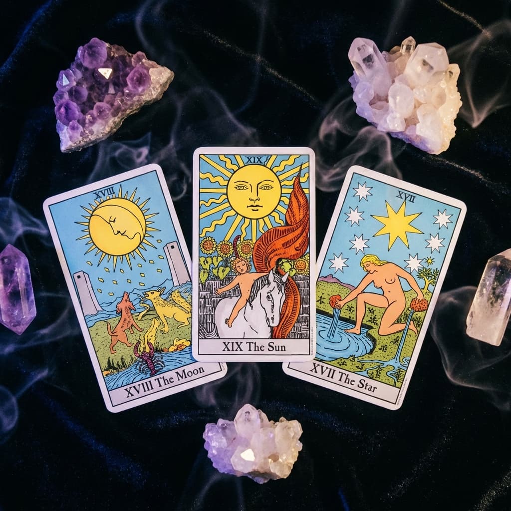 Tiragem de 3 Cartas: Passado, Presente e Futuro